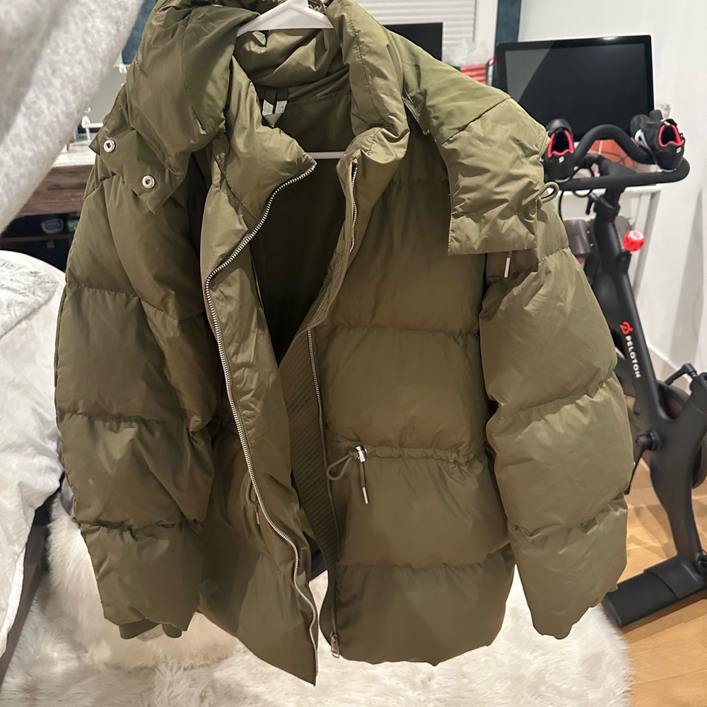 COS green Puffer Jacket